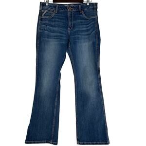 Ariat Rebar Riveter Perfect Rise Bootcut Jeans 32S Medium Blue Workwear Western